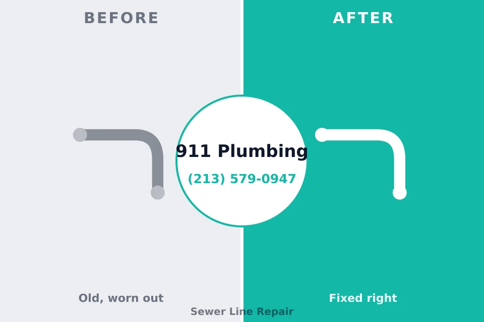 Before and after: plumbing repair Mechanicsburg, PA